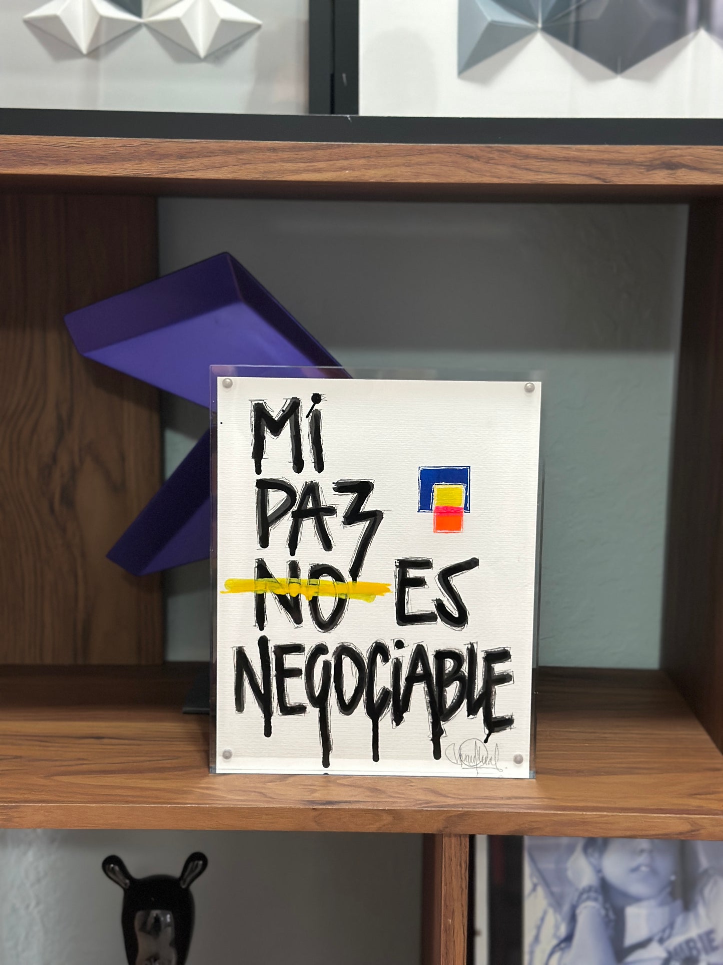8x10 Artwork  Piece - Mi Paz No Es Negociable