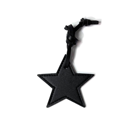 Star Bag Charm - Black