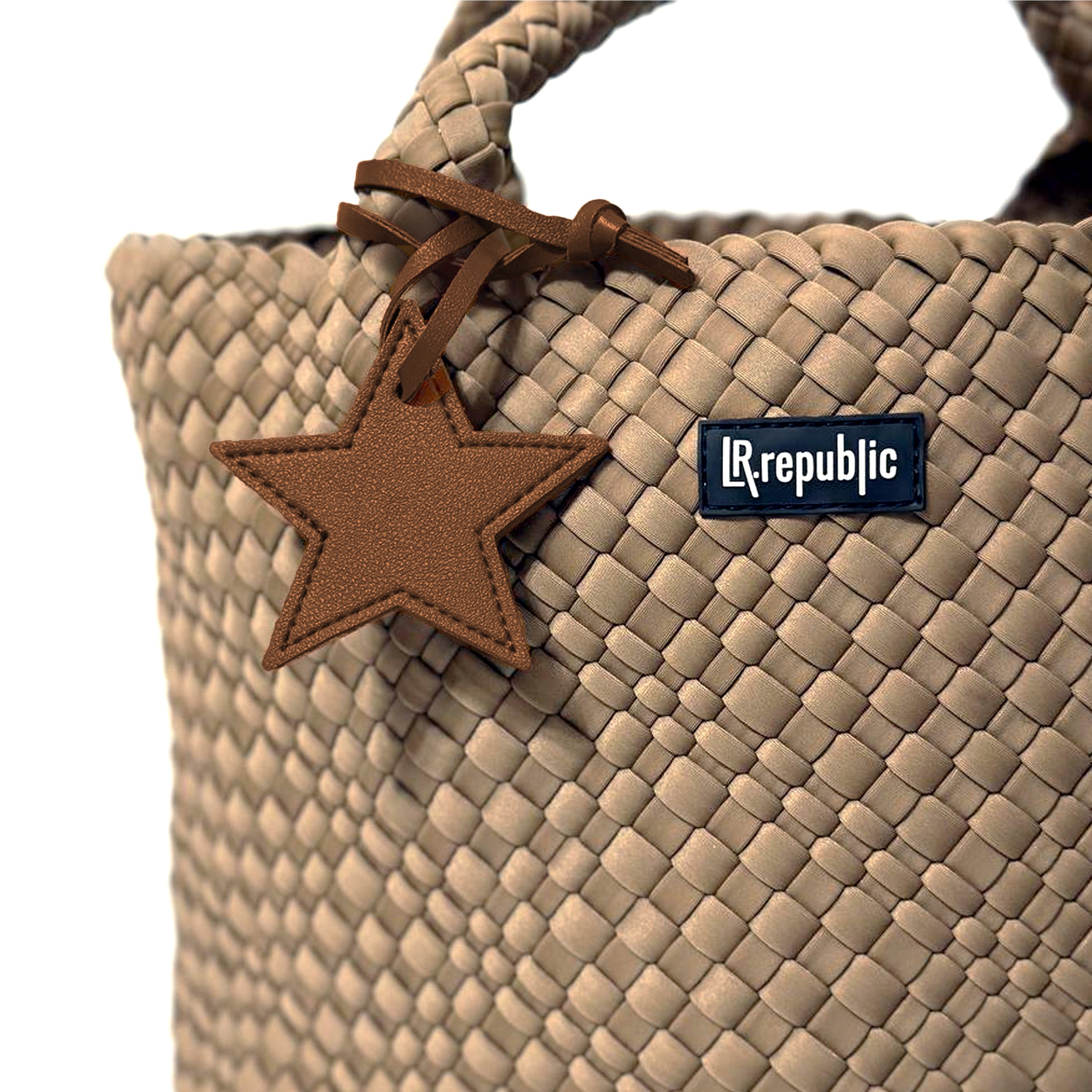 Star Bag Charm - Brown