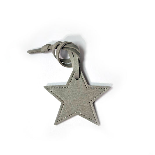 Star Bag Charm - Gray