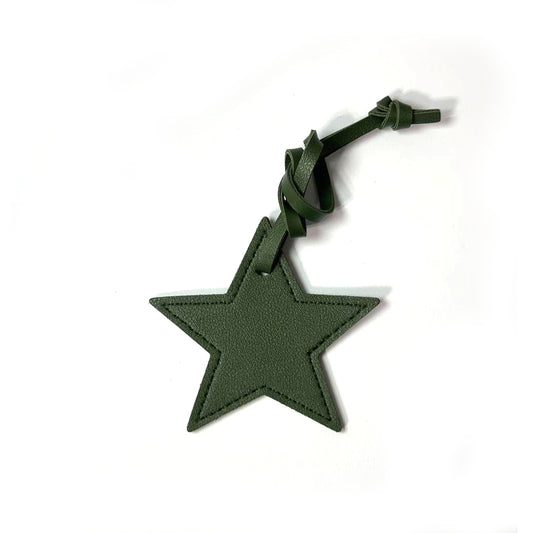 Star Bag Charm - Military Green