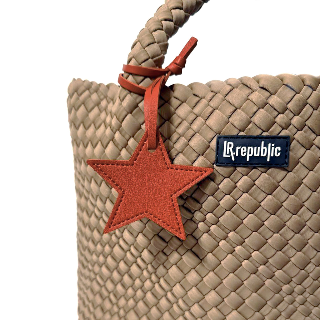 Star Bag Charm - Orange Flame