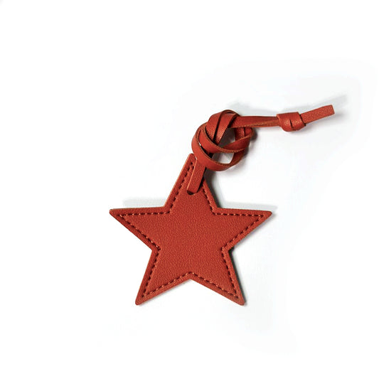 Star Bag Charm - Orange Flame