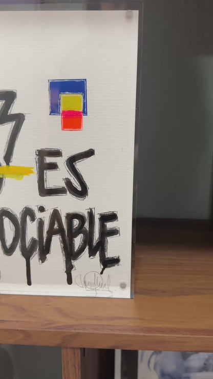 8x10 Artwork  Piece - Mi Paz No Es Negociable